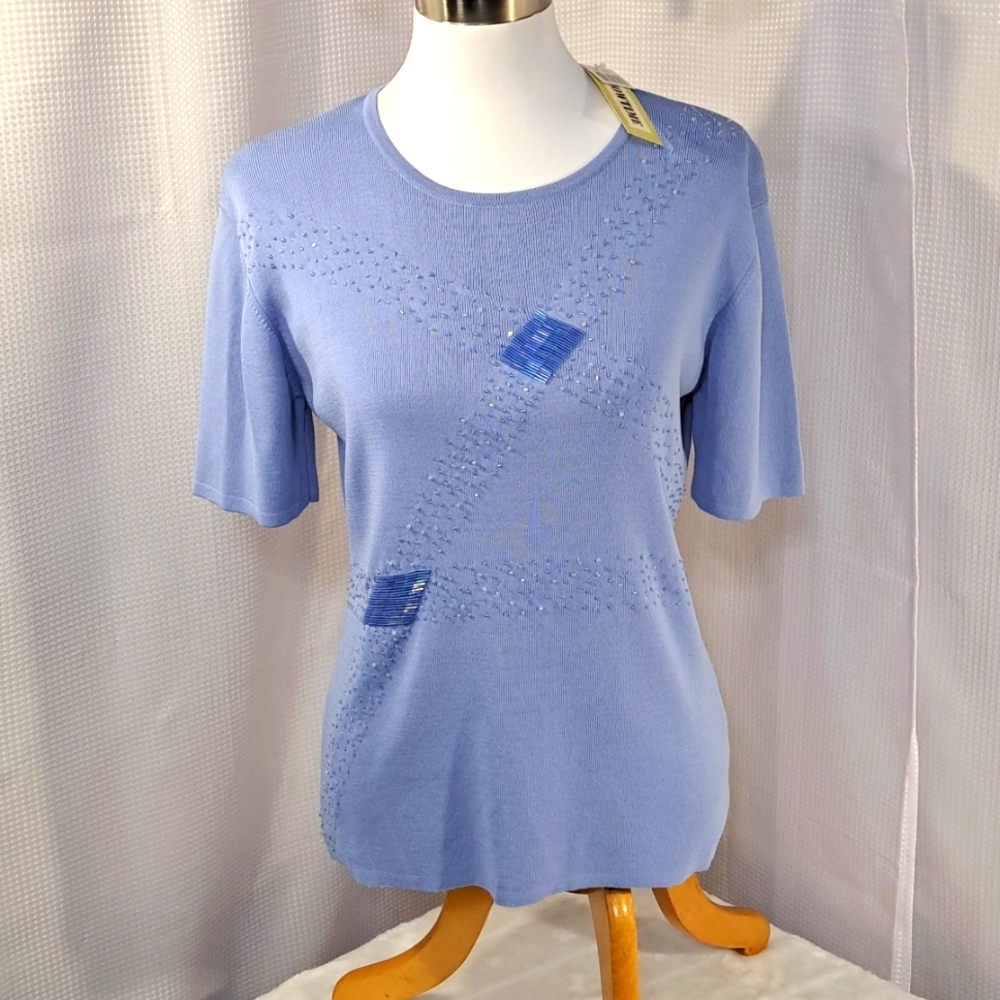 NWT Women's Showtime Lightweight Short Sleeve Sweater